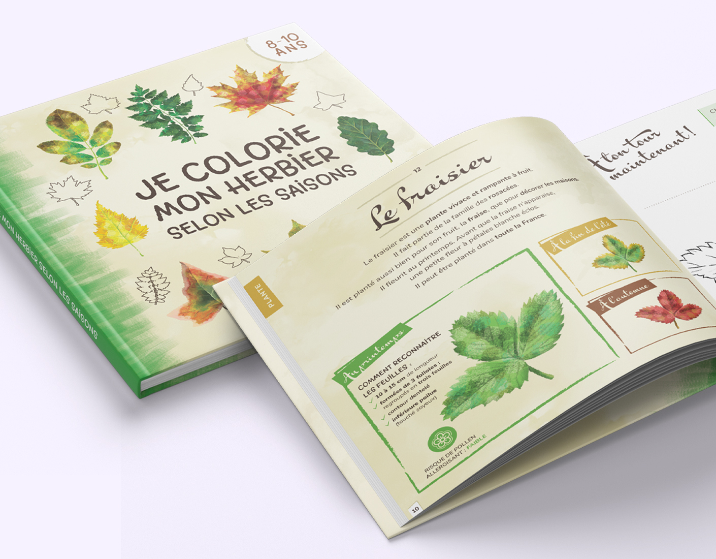 Page De Garde Herbier à Colorier www.bataille-amandine.fr