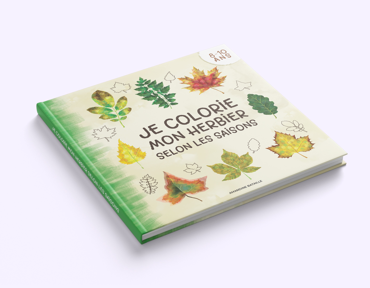 Page De Garde Herbier à Colorier www.bataille-amandine.fr