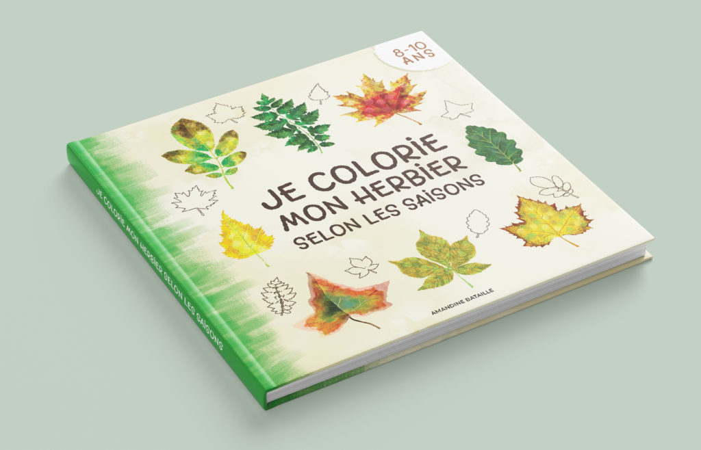 Page De Garde Herbier à Colorier www.bataille-amandine.fr